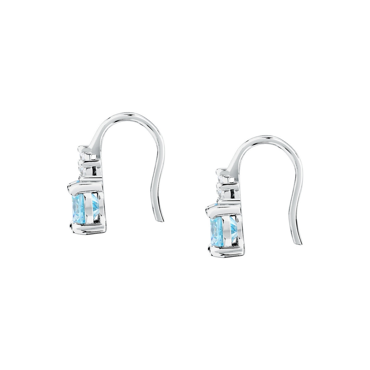 morellato silver tesori earring silv925 rh cz l.blue+white