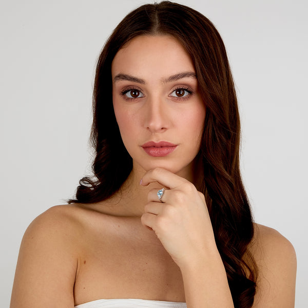 morellato silver tesori ring s925 rh cz l.blue+white sz18