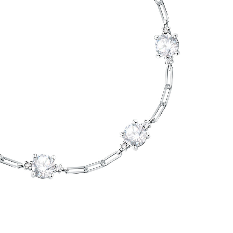 morellato silver tesori bracelet silv925 rh cz white 16+3cm