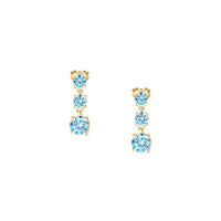 morellato silver tesori earring silv925 yg cz l.blue