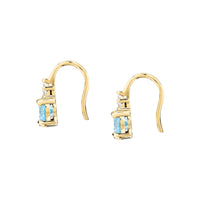 morellato silver tesori earring silv925 yg cz l.blue+white
