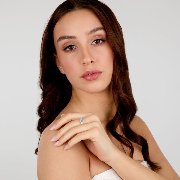 morellato silver tesori ring s925 yg cz l.blue+white sz18