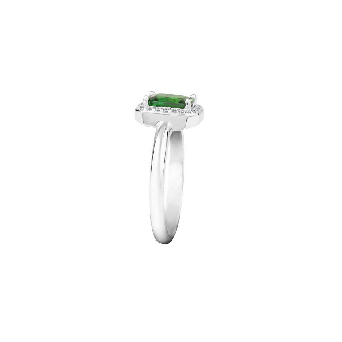 tesori silver ring cz emerald silver.925 size 18