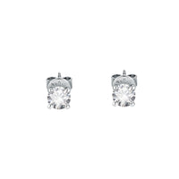 tesori earring white stone silver.925