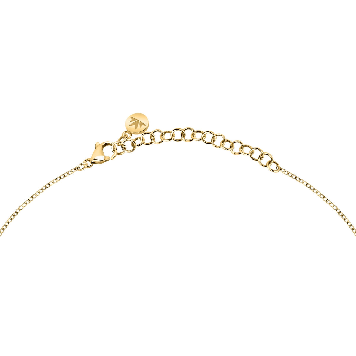 talismani necklace heart steel agat grn yellow gold plated 40+5cm