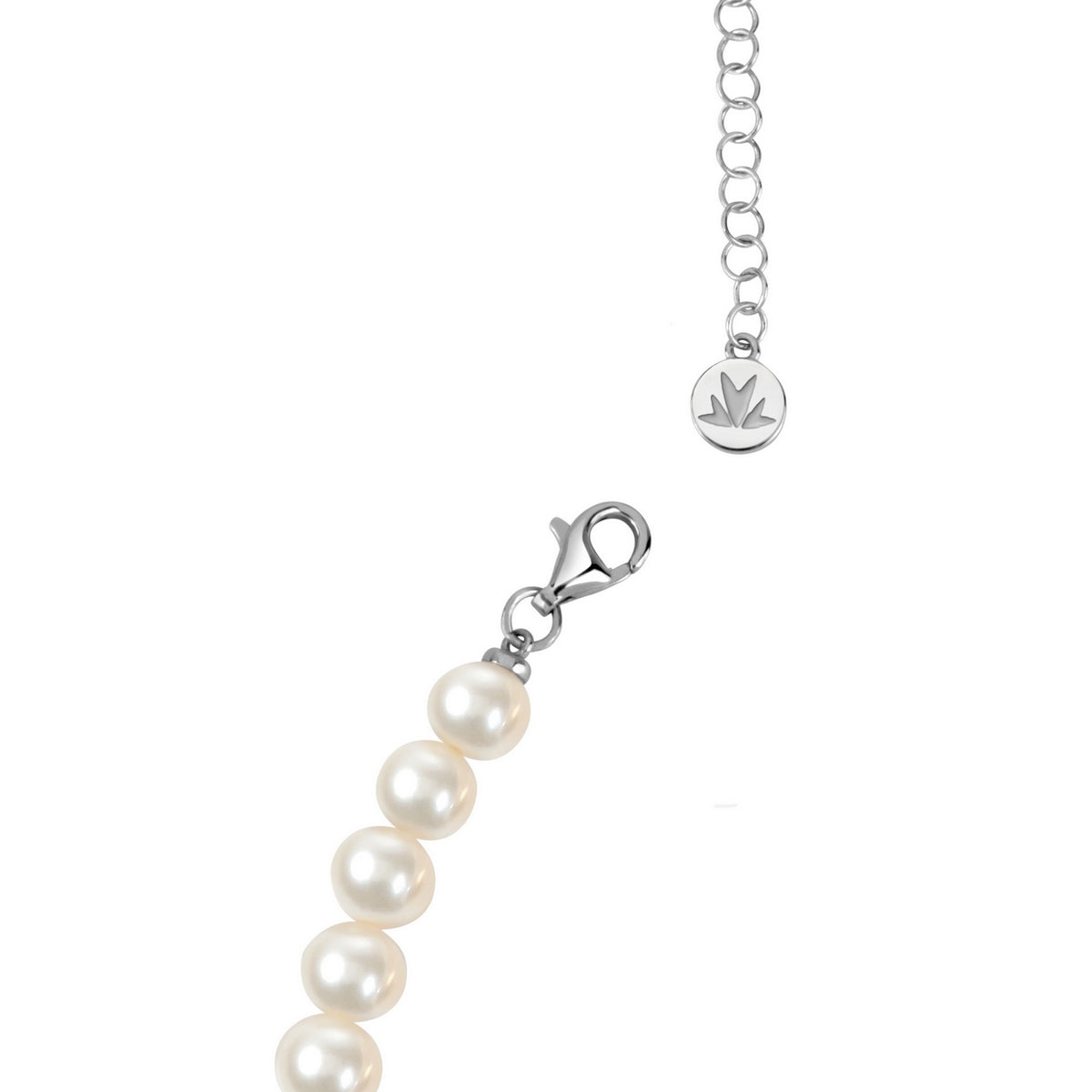 perla neclace 45cm pearl silver.925