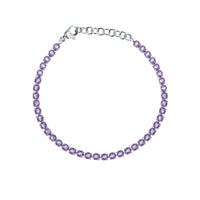 sector woman jewels tennis collection lavendar stone set bracelet