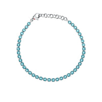 sector woman jewels tennis collection turquoise stone set bracelet