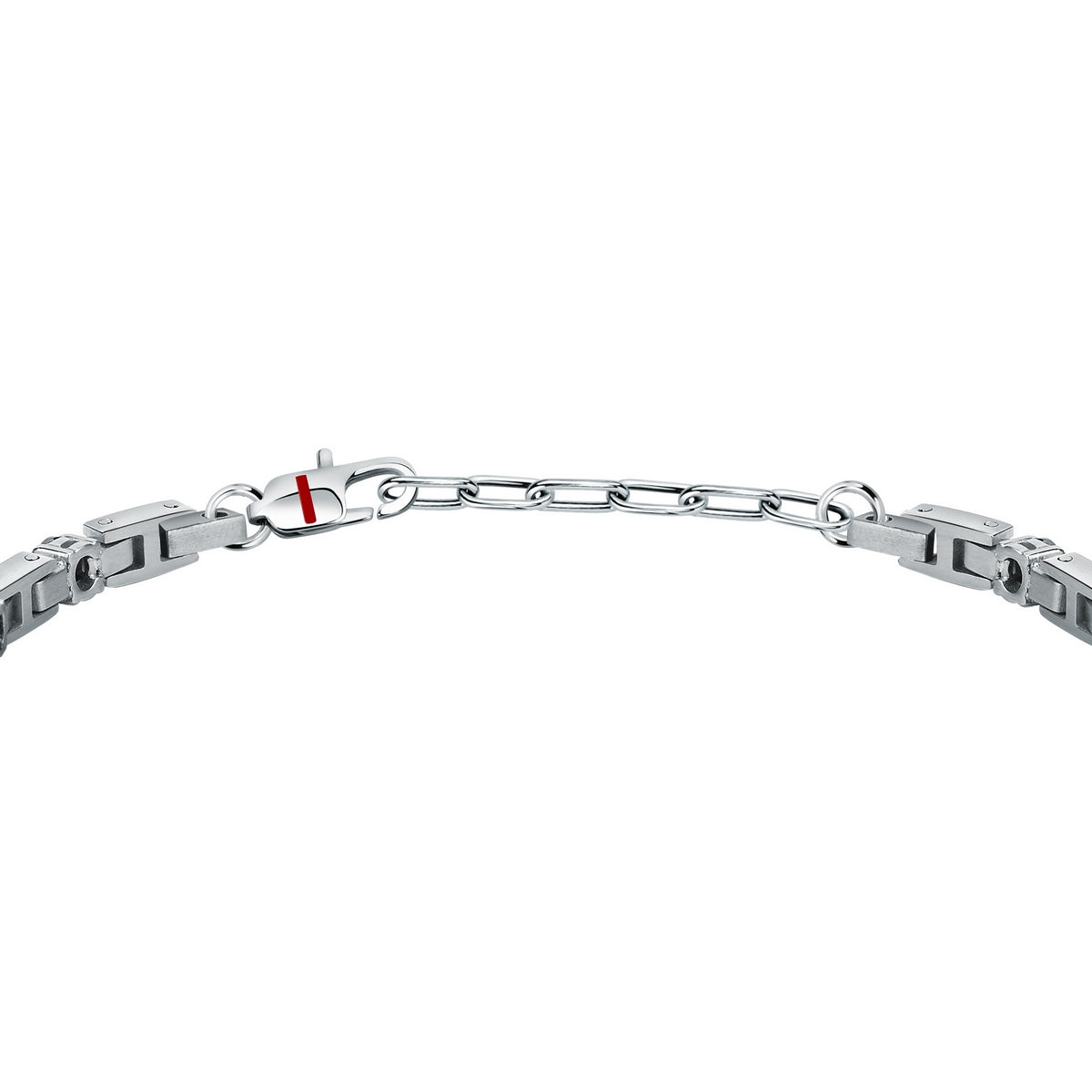 sector tennis bracelet with black cz 22cm