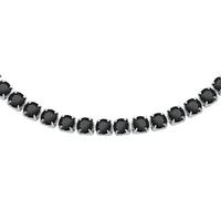 sector tennis braceletblack crystals 22cm