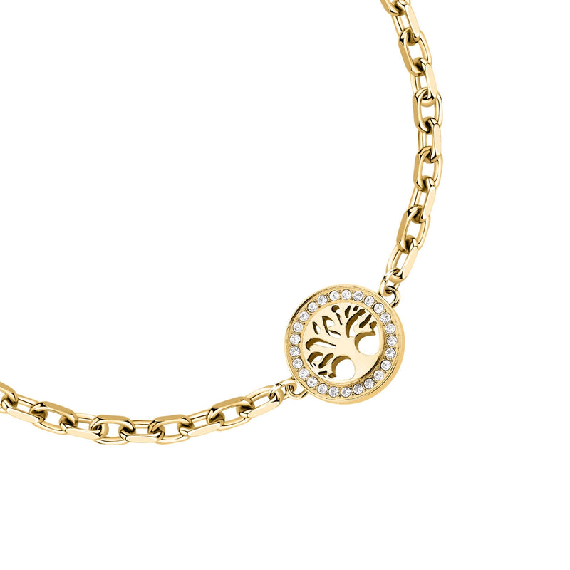 morellato 18k gold plated talismani braceletac tree of life stainless steel yg 16+3cm