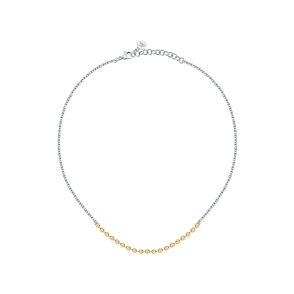 morellato 18k gold plated paioni  necklace with ball chain 38+4cm