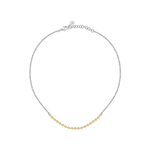 morellato 18k gold plated paioni  necklace with ball chain 38+4cm