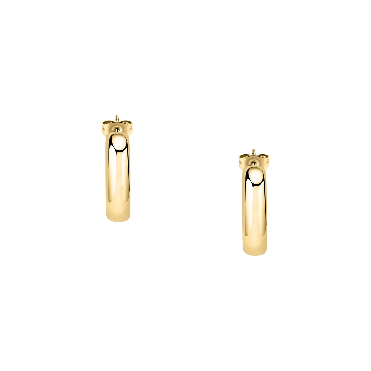 morellato 18k gold plated creole earrings  + ip gold