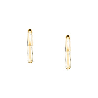 morellato 18k gold plated creole earring heart stainless steel yg 2.65cm