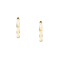 morellato 18k gold plated creole earring heart stainless steel yg 2.65cm