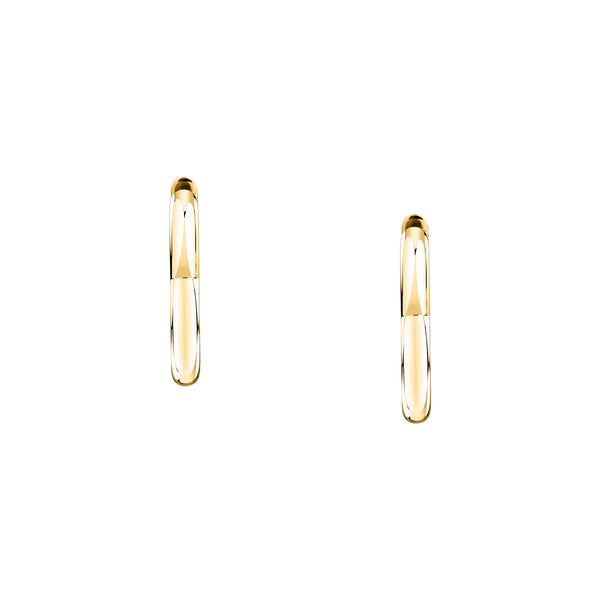 morellato 18k gold plated creole earring heart stainless steel yg 2.65cm