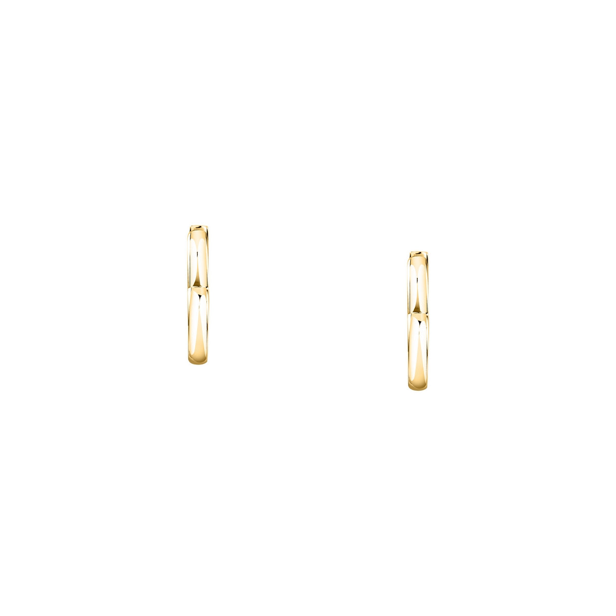 morellato 18k gold plated creole earring heart stainless steel yg 1.9cm