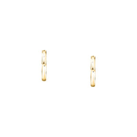 morellato 18k gold plated creole earring heart stainless steel yg 1.9cm