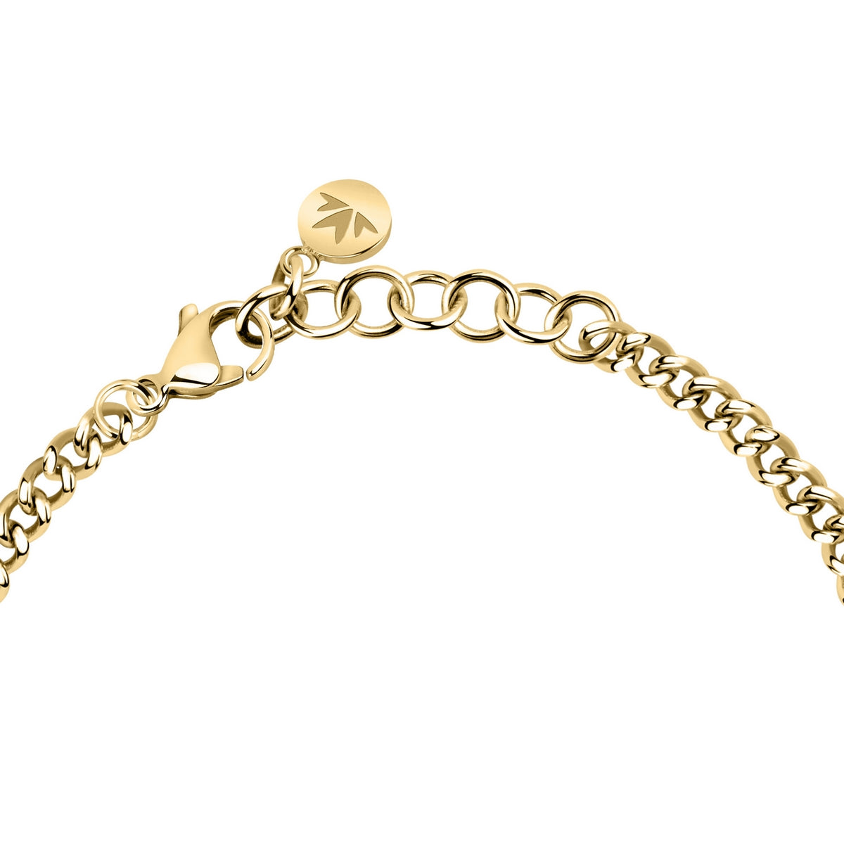 morellato 18k gold plated poetica bracelet + white crystals 16+3cm