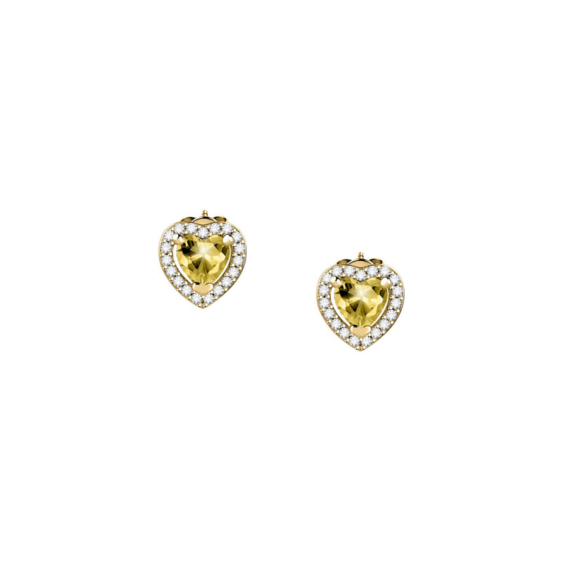 tesori earrings yellow cz silv.925