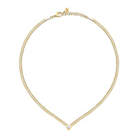 morellato 18k gold plated gioia necklace stainless steel yg crystal 38+4cm