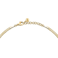 morellato 18k gold plated gioia necklace stainless steel yg crystal 38+4cm