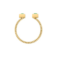 morellato 18k gold plated gioia ring stainless steel yg crystal sz18