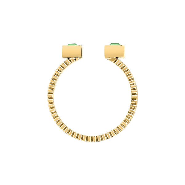 morellato 18k gold plated gioia ring stainless steel yg crystal sz18