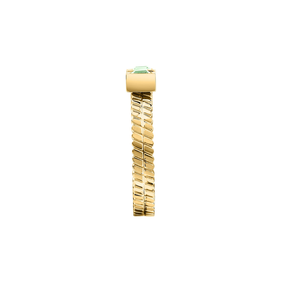 morellato 18k gold plated gioia ring stainless steel yg crystal sz18