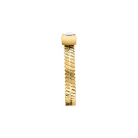 morellato 18k gold plated gioia ring stainless steel yg crystal sz16