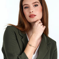 morellato 18k gold plated istanti bracelet ladybug stone  16+3cm