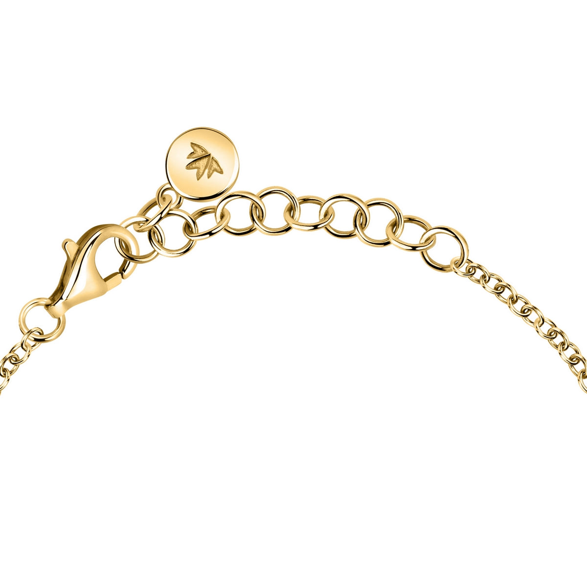 morellato 18k gold plated istanti  bracelet pave heart crystal 16+3cm