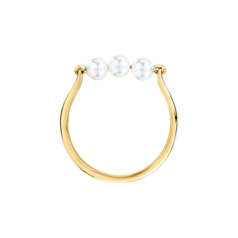 perla ring 925 silver 3 pearl 18k gp 120m