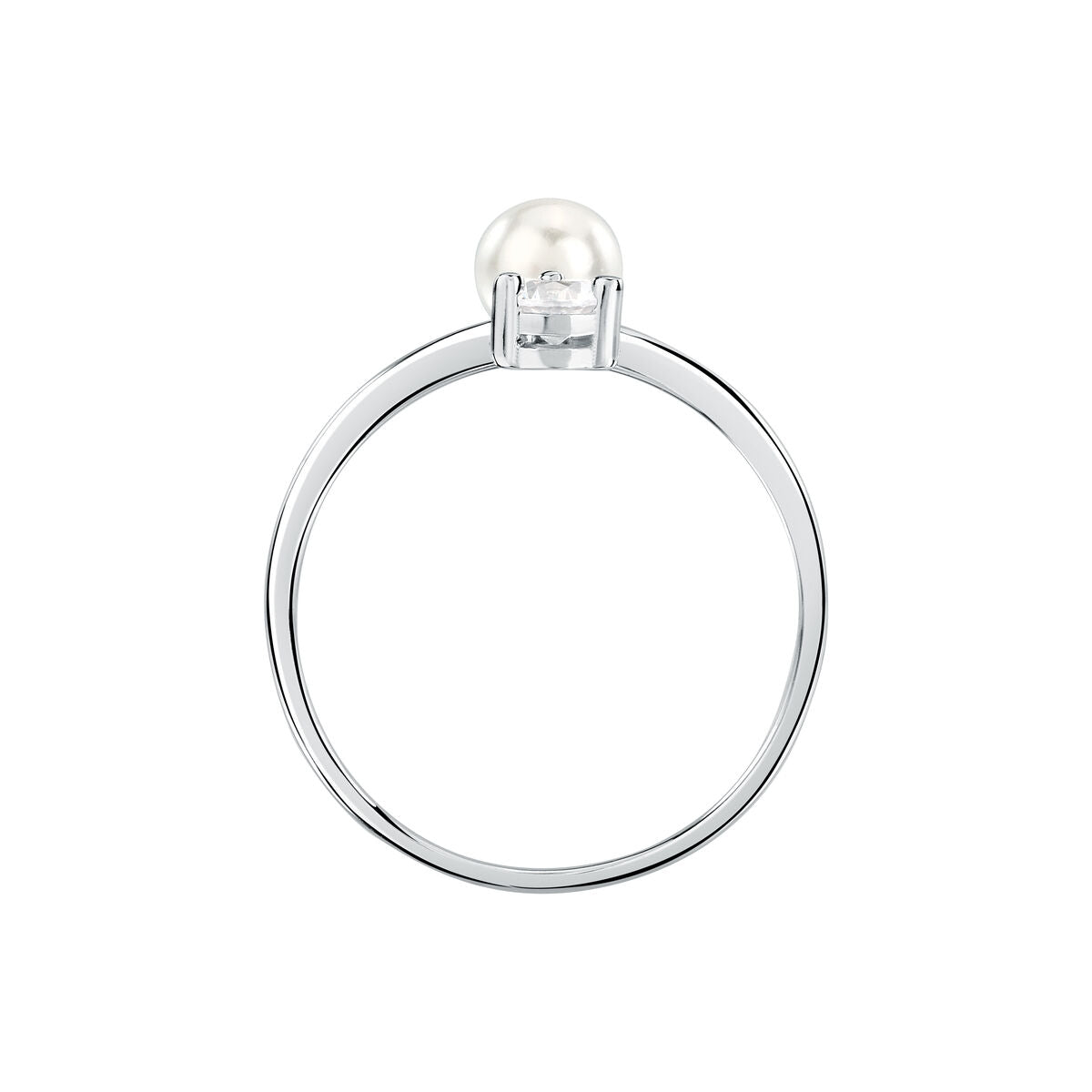 perla ring 925 silver pearl with cz 140n+
