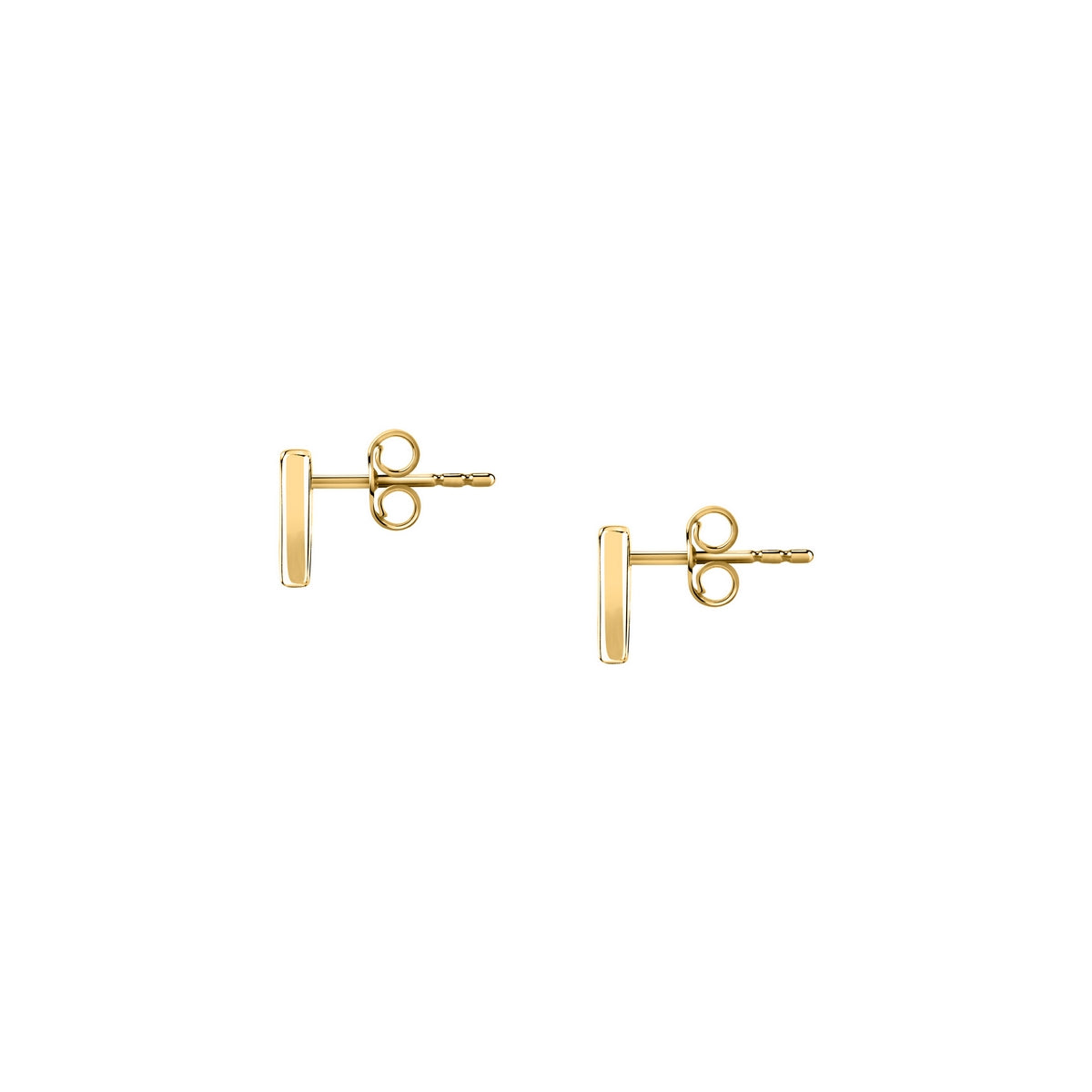 morellato 18k gold plated trilliant stud earrings  triangle mop