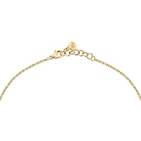 morellato 18k gold plated torchon necklace  with crystals  40+2cm