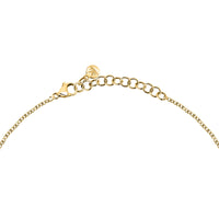 morellato 18k gold plated torchon pendant  with crystals  38+4cm