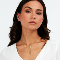 morellato 18k gold plated torchon pendant  with crystals  38+4cm