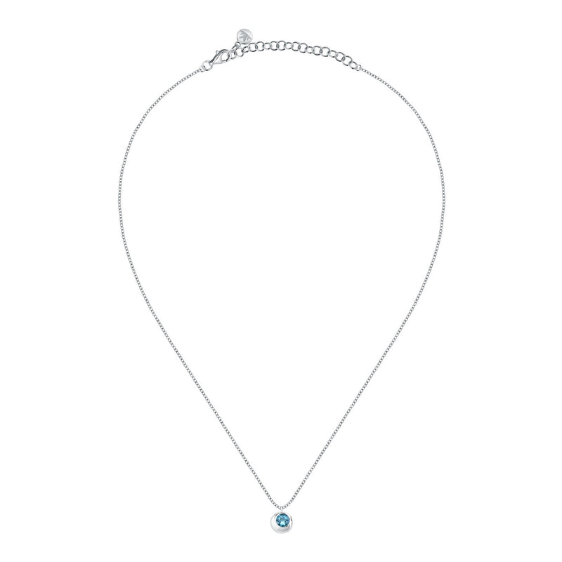 semipreziose necklace silver 925 rh 40+5cm top blue