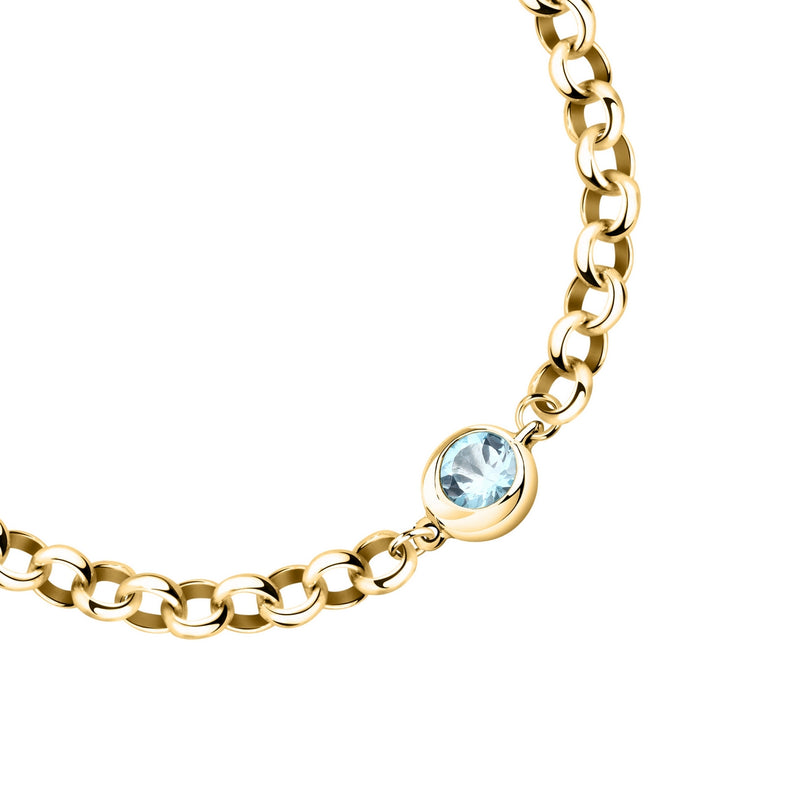 morellato silver tesori eterni bracelet 925 yg blue top 16+3cm