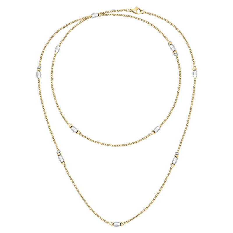 morellato 18k gold plated colori summer  necklace bead 90cm