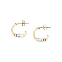 morellato 18k gold plated colori summer  hoop earrings bead