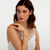 morellato 18k gold plated colori summer  bracelet lila bead 16+3cm