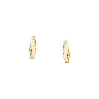 morellato 18k gold plated design earring hoop stainless steel yg �1.6cm