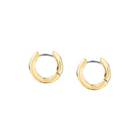 morellato 18k gold plated design earring hoop stainless steel yg �1.6cm