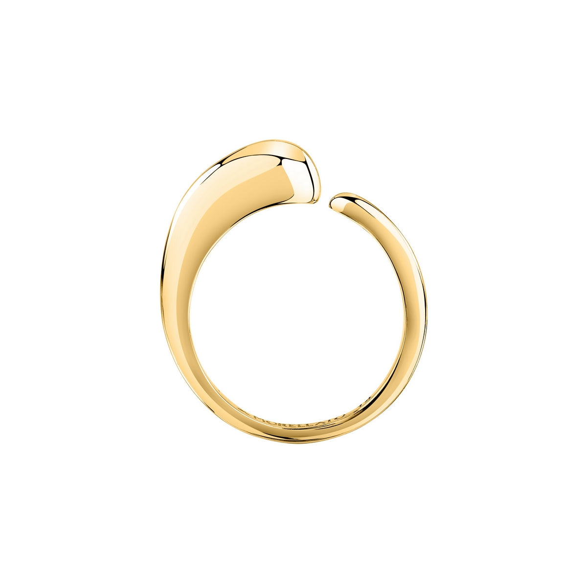 morellato 18k gold plated design ring stainless steel yg sz12