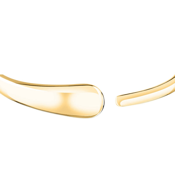 morellato 18k gold plated design bangle (small)  stainless steel yg 56x46mm