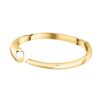 morellato 18k gold plated design bangle (small)  stainless steel yg 56x46mm