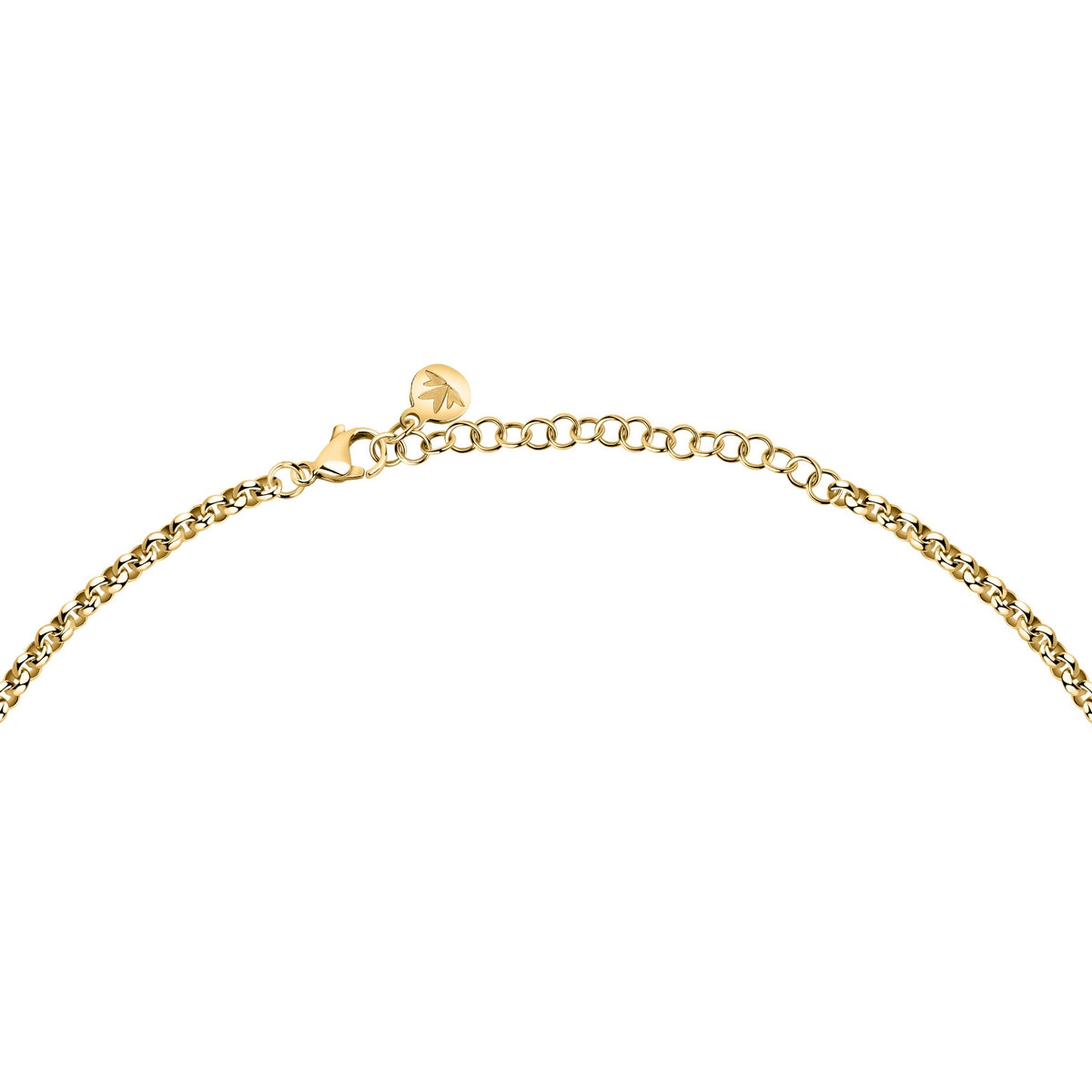 morellato 18k gold plated design necklace stainless steel yg crystal 40+5cm